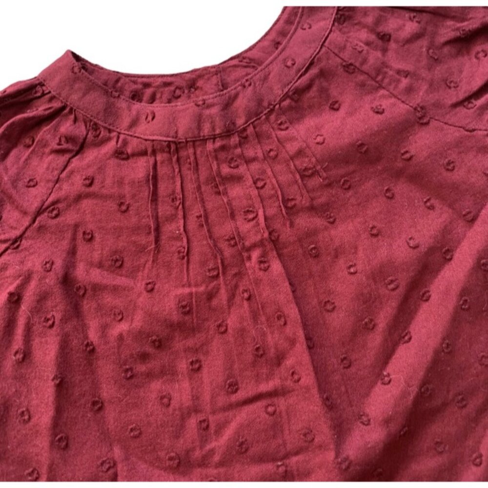 NWT Old Navy Burgundy Textured Dress 6-12 Months